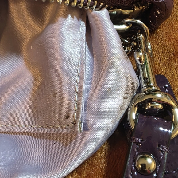 COACH Purple Embossed Clutch - Picture 15 of 15